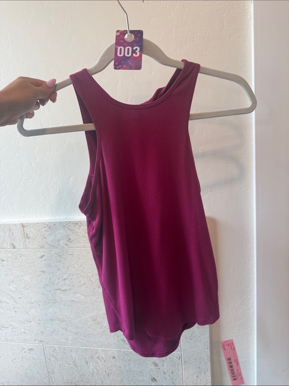 03. lululemon Deep Berry Ribbed Tank Top